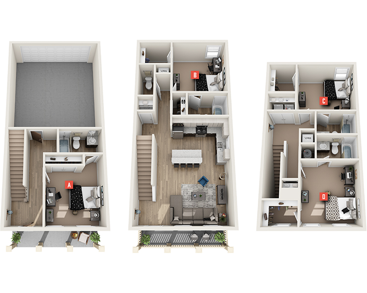 4x4.5 - Finley Floor plan